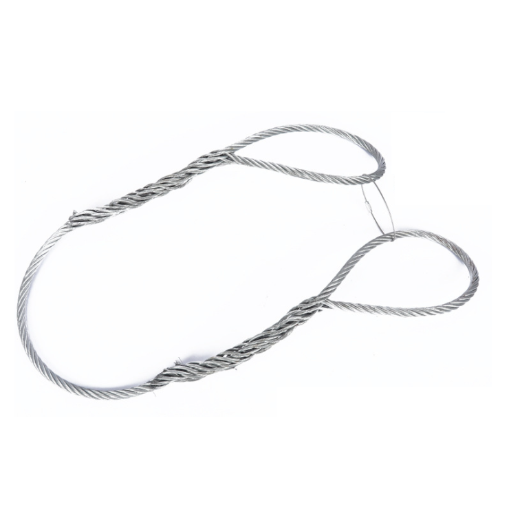 Smooth Pressed Steel Wire Rope Buckle at Both Ends of Lifting Steel Cable Truck Traction Sling Accessories