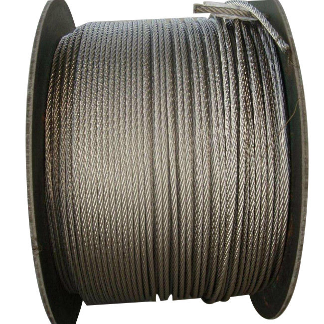 Steel Wire Bare Rope Lifting Cable Rustproof 7*7