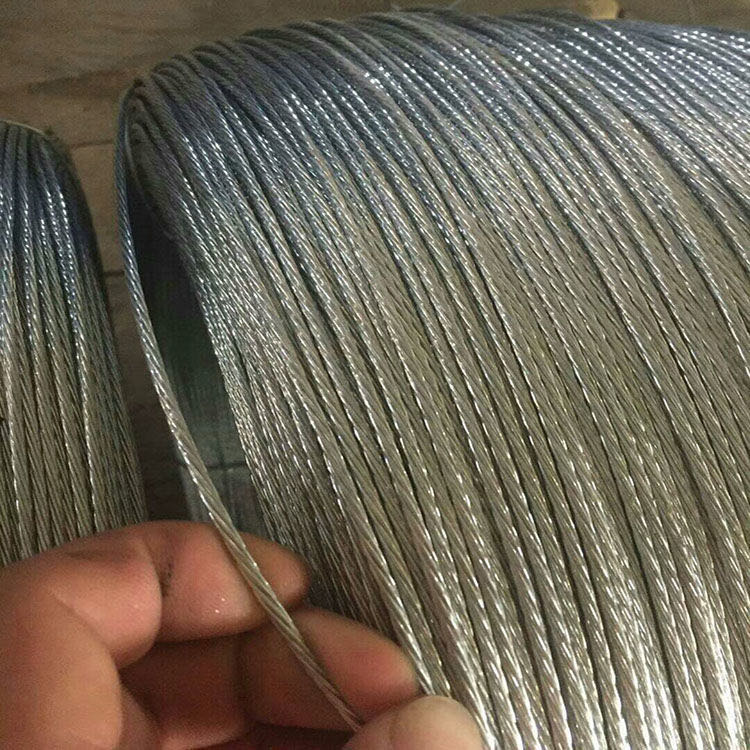 Ungalvanized steel wire rope 6x37