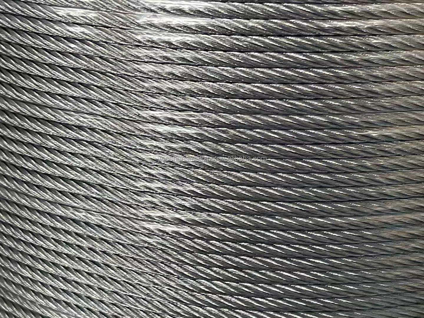 Galvanized Steel Wire Rope 7X7 6mm 4mm 5mm 8mm Zinc Coated Wire Rope