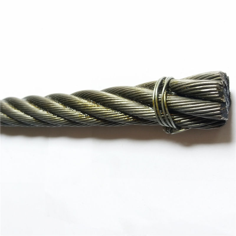 6x37 12mm Iwr Ungalvanized Steel Wire Rope For Automobile Electric Hoist Wire Rope