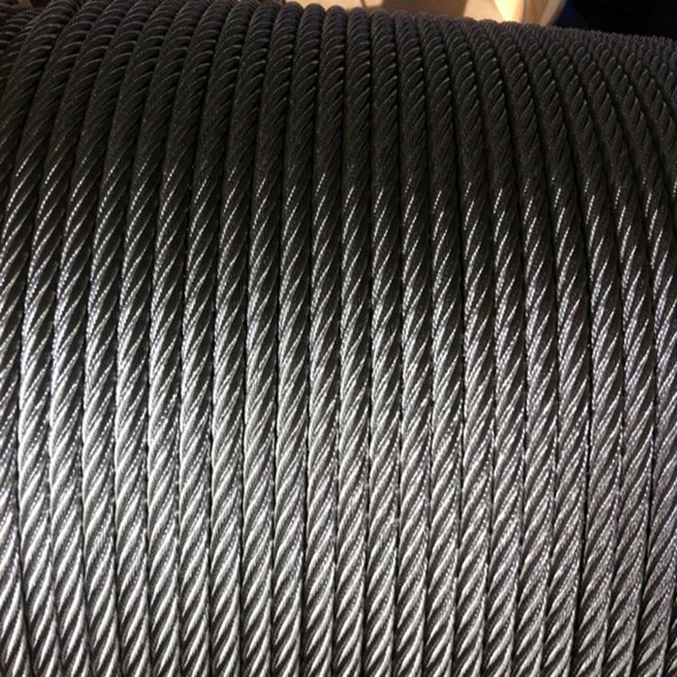 16mm 18mm 22mm 38mm 44mm 6x36 Galvanized Ungalvanized 6x36ws Iwrc Steel Wire Rope Cable