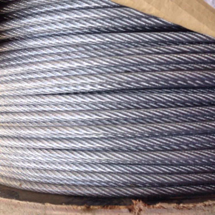 High Tension Gym Galvanized Steel Rope Prices 10mm Elevator Metal Gi Steel Wire Rope