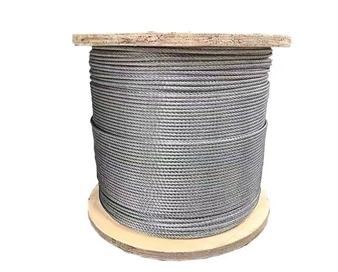 7x7/7x19 1/8" Galvanized/Pvc Coated Round Strand Steel Wire Rope