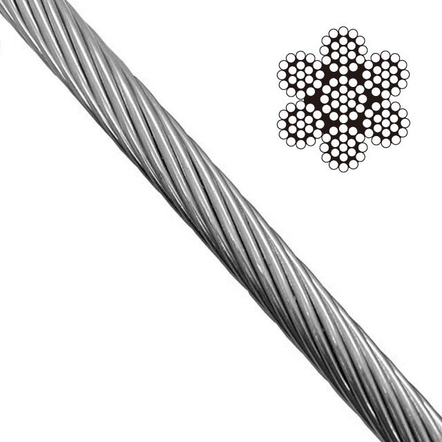 Steel Wire Rope Cable Clothesline Rustproof 7*19