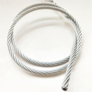 7x19 5mm(3/16inch) Galvanized Carbon Steel Wire Rope Stainless Steel Wire Rope Pvc Coated Strand Core Fittings
