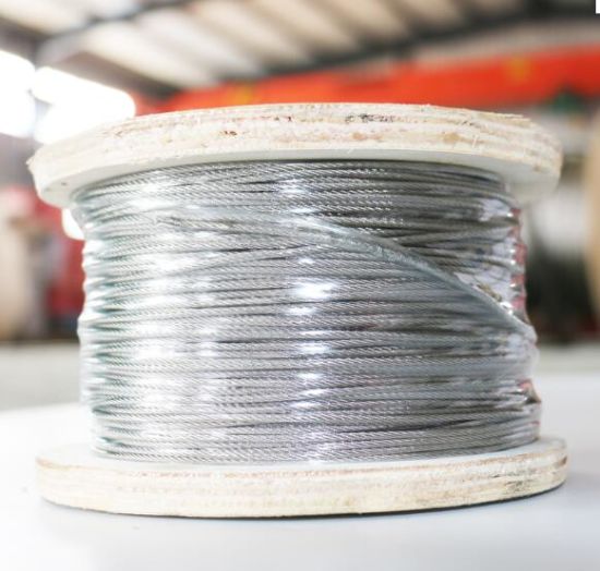 Manufacture 1*7/1*19/7*7/7*19 Pvc Coated Stainless Steel Wire Rope/Steel Cable