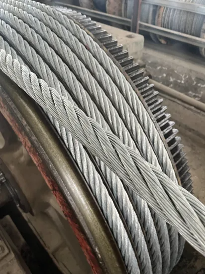 Electric Galvanized Aircraft Rope 6X19+FC/Iws 7/32 Inch Size Steel Wire Rope Cable Wire