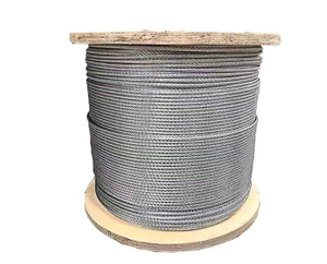 Galvanized Steel Cable Strand Wire Rope 7x7 7x19 6x19+FC 6x7+FC wire strand cable steel wire rope 20mm