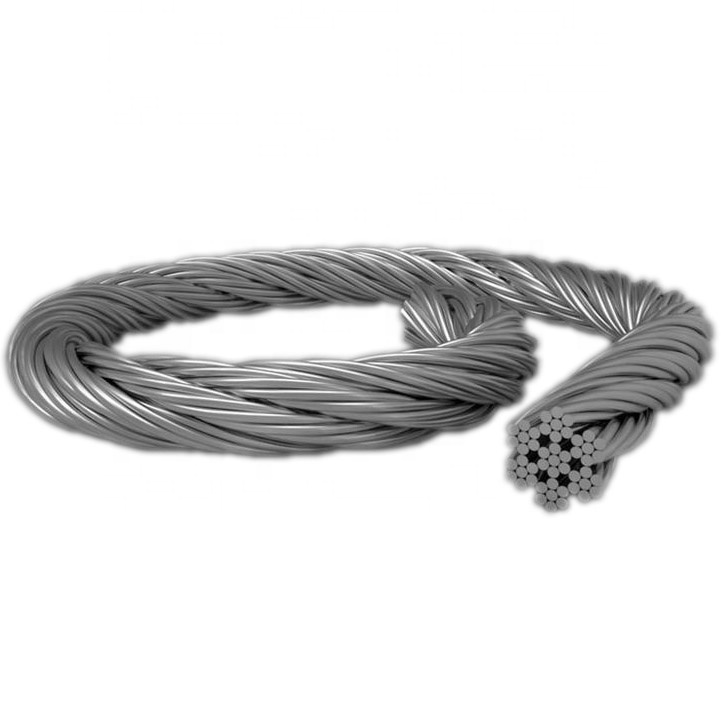 DIN-EN 20/22/26mm 6X36WS+IWRC Ungalvanized Steel Wire Rope