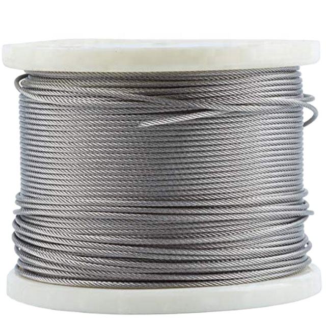 Wire Rope 7x7 7x19 High Quality Steel Wire Rope Cable
