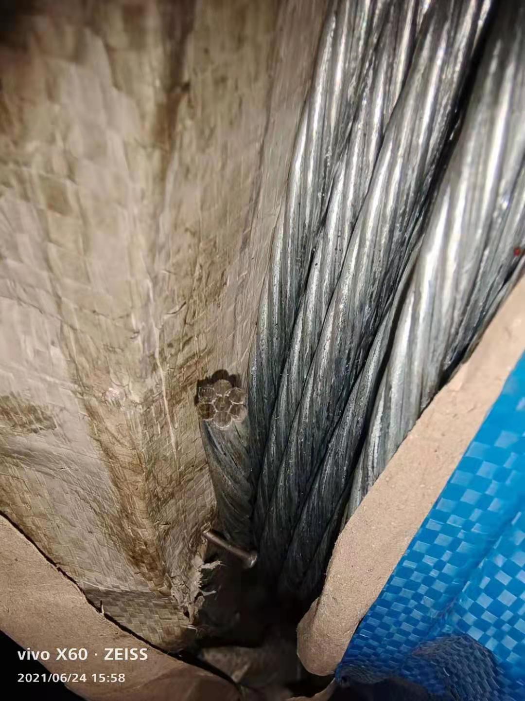 Galvanized Steel Wire Rope Messenger Wire 1X19 1X7