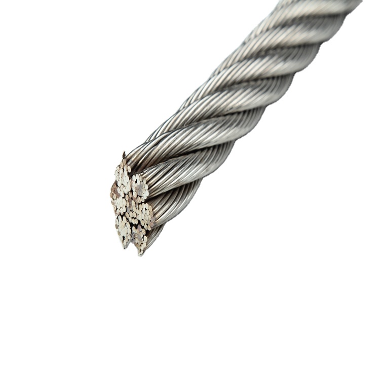 304 6x19 IWRC 12mm pvc coated Stainless Steel Wire Rope for crane