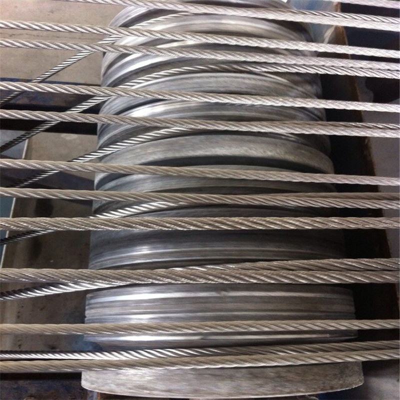 6x19+IWS 8mm 1770MPa Electric Galvanized Steel Wire Rope For Lifting