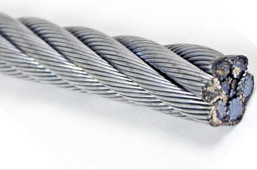 Steel Wire Rope for Cranes 6X26ws+FC/6X26ws+Iwrc 26mm